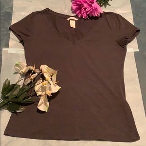 Small H&M V-cut T-shirt Stretch